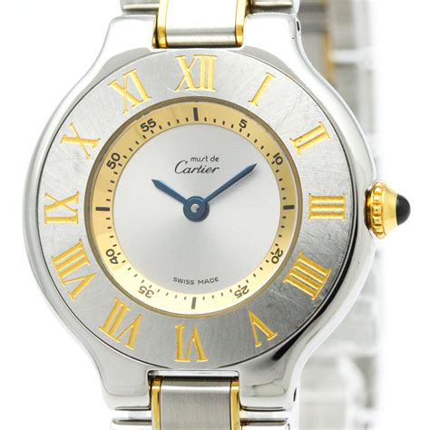 prix montre cartier femme|cartier must 21 women's watch.